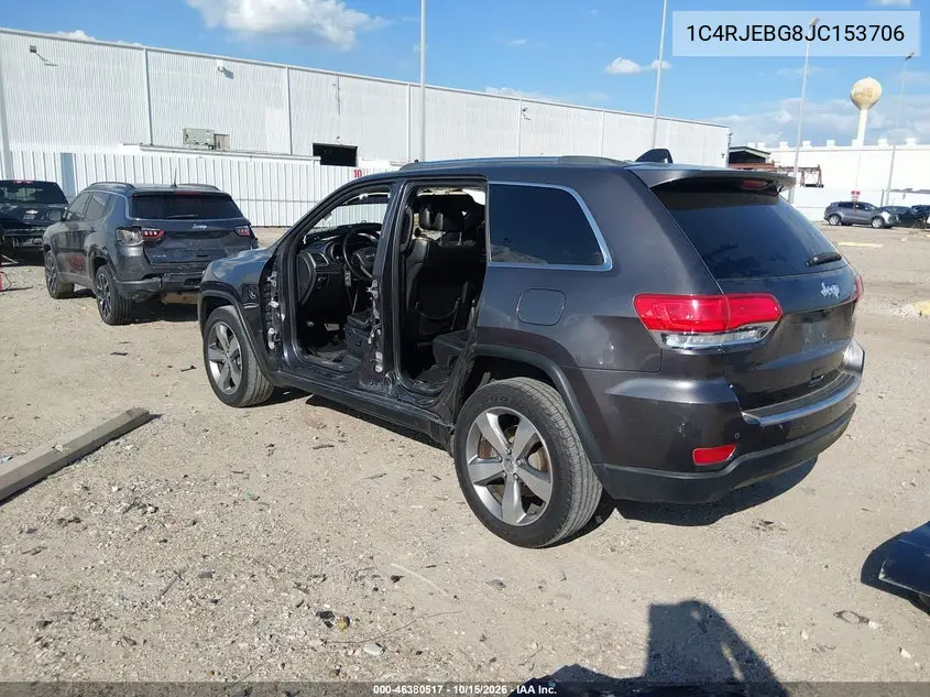 2018 JEEP GRAND CHEROKEE VIN 1C4RJEBG8JC153706 — фото 3