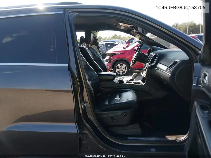 2018 JEEP GRAND CHEROKEE VIN 1C4RJEBG8JC153706 — фото 5