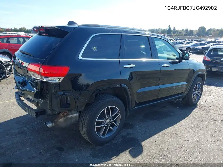 2018 JEEP GRAND CHEROKEE VIN 1C4RJFBG7JC492902 — фото 4