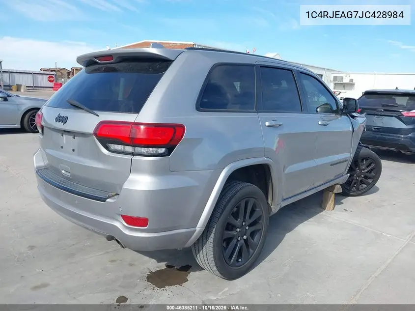 2018 JEEP GRAND CHEROKEE VIN 1C4RJEAG7JC428984 — фото 4