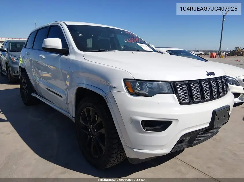 JEEP GRAND CHEROKEE 2018, VIN 1C4RJEAG7JC407925