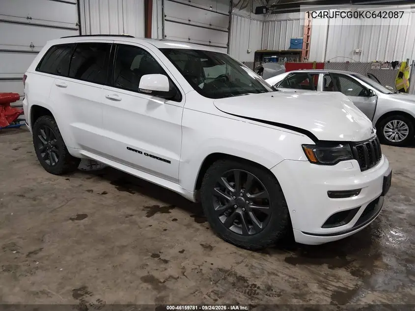 JEEP GRAND CHEROKEE 2019, VIN 1C4RJFCG0KC642087
