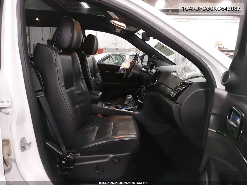 2019 JEEP GRAND CHEROKEE VIN 1C4RJFCG0KC642087 — фото 5