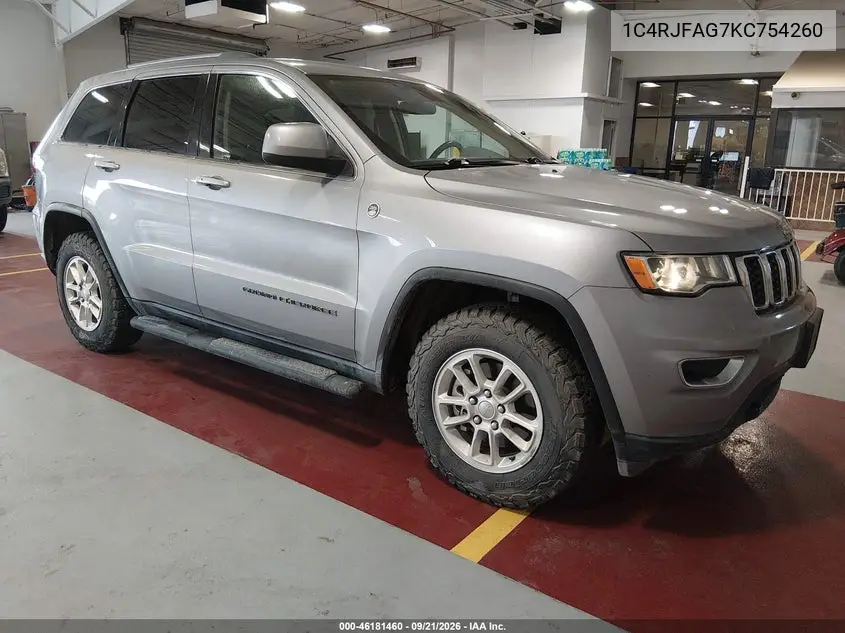 JEEP GRAND CHEROKEE 2019, VIN 1C4RJFAG7KC754260