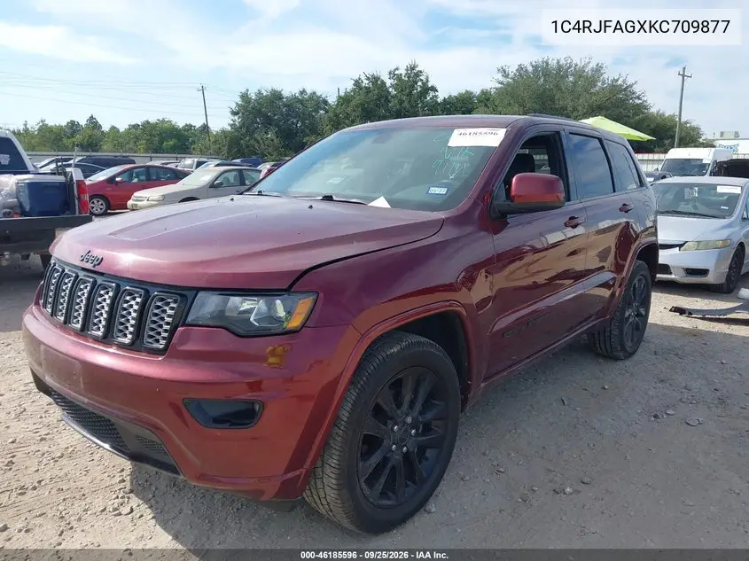 2019 JEEP GRAND CHEROKEE VIN 1C4RJFAGXKC709877 — фото 2
