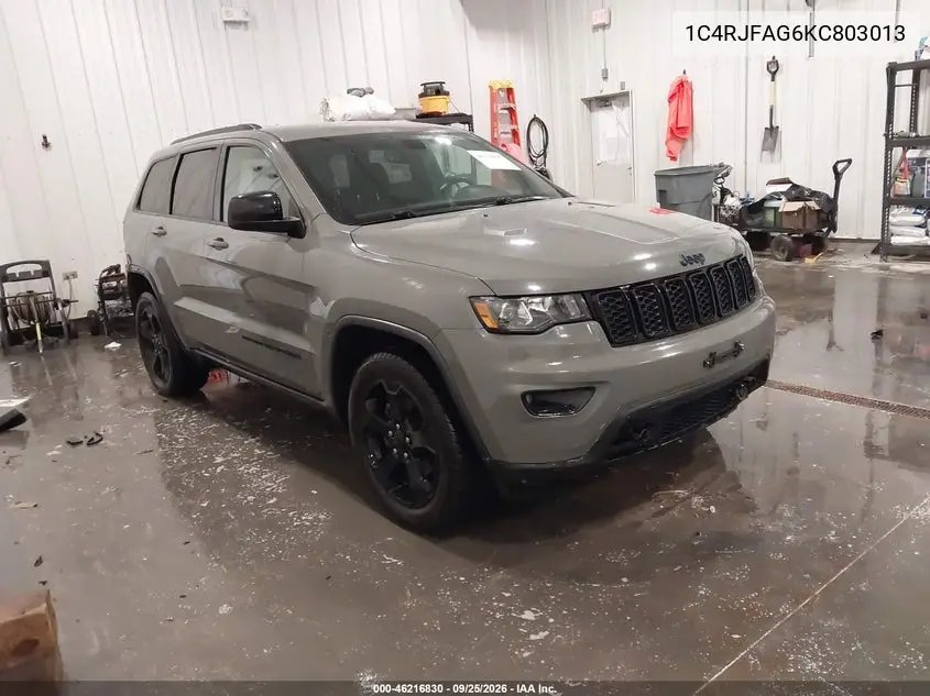 JEEP GRAND CHEROKEE 2019, VIN 1C4RJFAG6KC803013