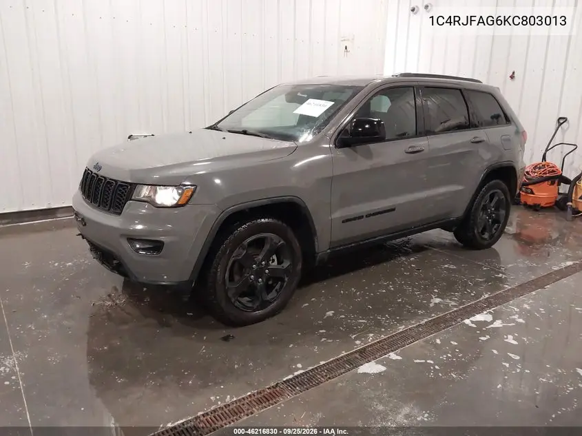 2019 JEEP GRAND CHEROKEE VIN 1C4RJFAG6KC803013 — фото 2