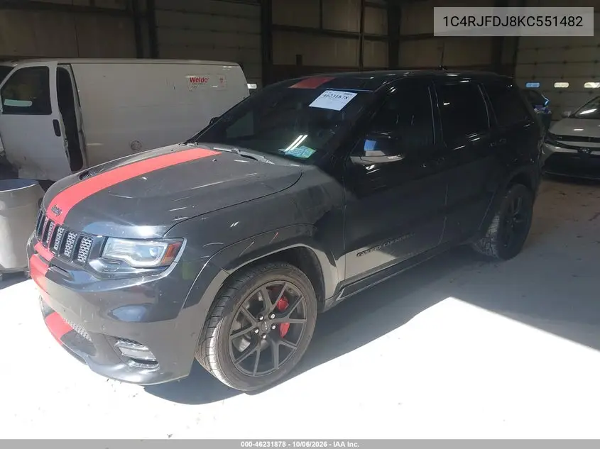 2019 JEEP GRAND CHEROKEE VIN 1C4RJFDJ8KC551482 — фото 2