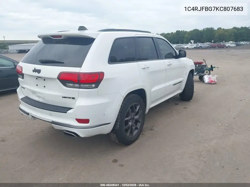 2019 JEEP GRAND CHEROKEE VIN 1C4RJFBG7KC807683 — фото 4