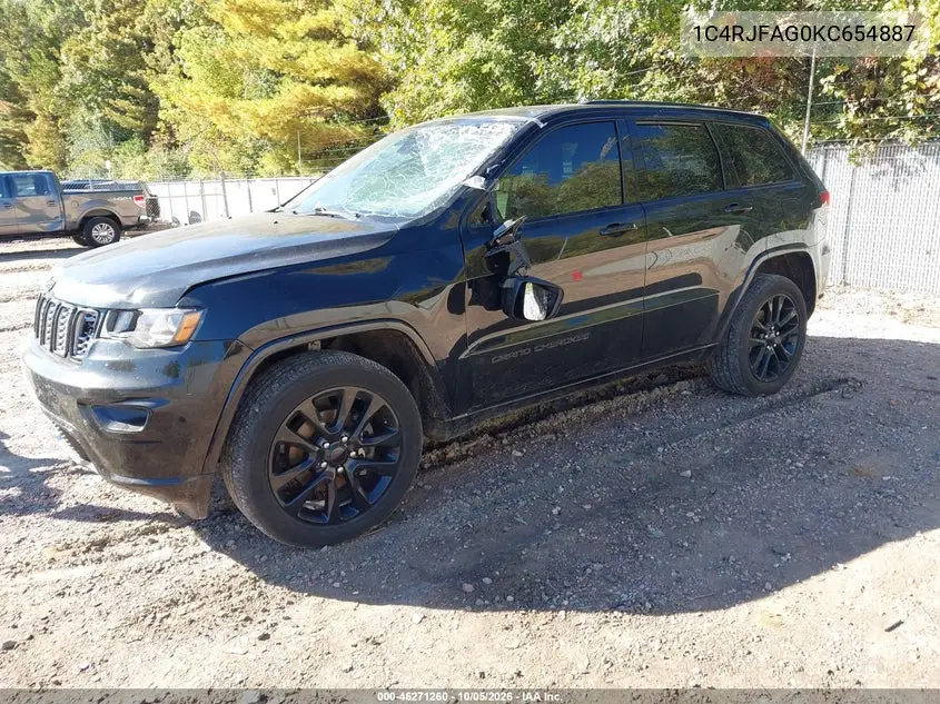 2019 JEEP GRAND CHEROKEE VIN 1C4RJFAG0KC654887 — фото 2
