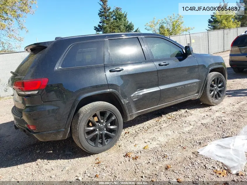 2019 JEEP GRAND CHEROKEE VIN 1C4RJFAG0KC654887 — фото 4