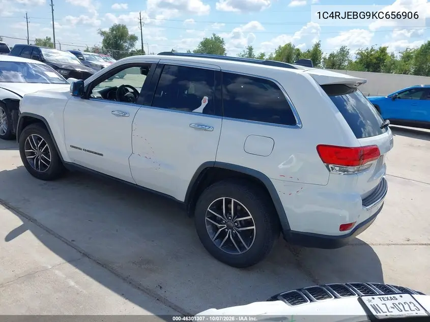 2019 JEEP GRAND CHEROKEE VIN 1C4RJEBG9KC656906 — фото 3