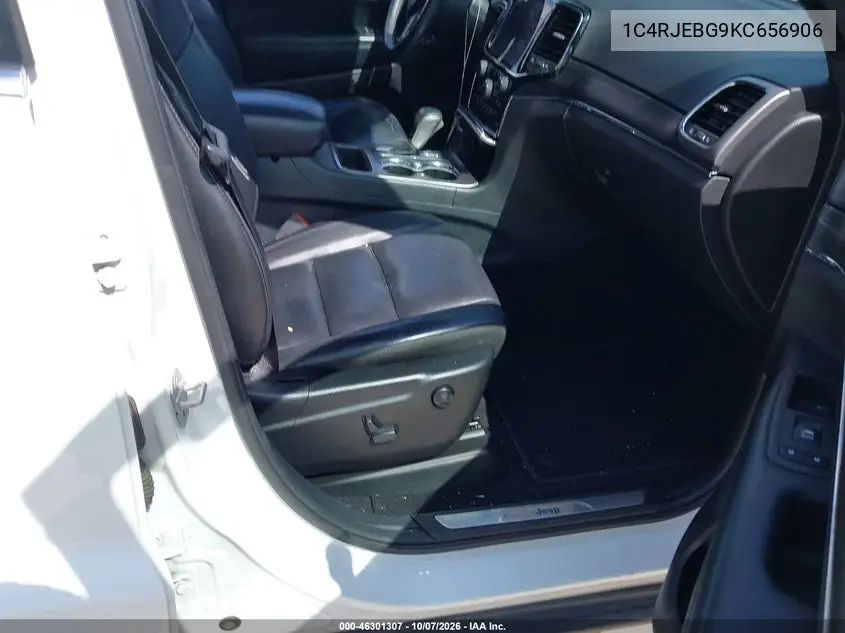 2019 JEEP GRAND CHEROKEE VIN 1C4RJEBG9KC656906 — фото 5