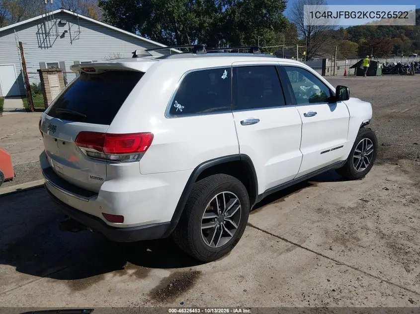 2019 JEEP GRAND CHEROKEE VIN 1C4RJFBG2KC526522 — фото 4