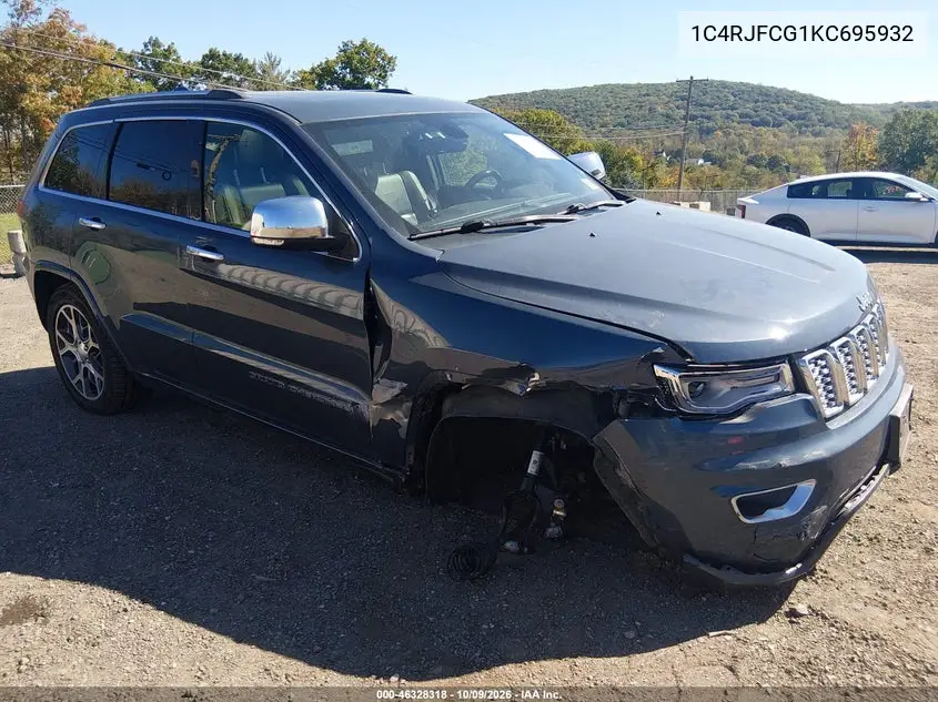 JEEP GRAND CHEROKEE 2019, VIN 1C4RJFCG1KC695932