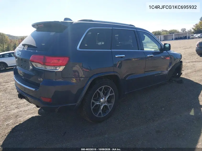 2019 JEEP GRAND CHEROKEE VIN 1C4RJFCG1KC695932 — фото 4