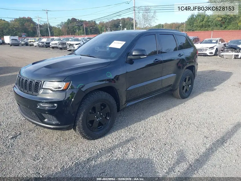 2019 JEEP GRAND CHEROKEE VIN 1C4RJFBG3KC628153 — фото 2