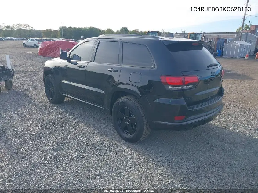 2019 JEEP GRAND CHEROKEE VIN 1C4RJFBG3KC628153 — фото 3