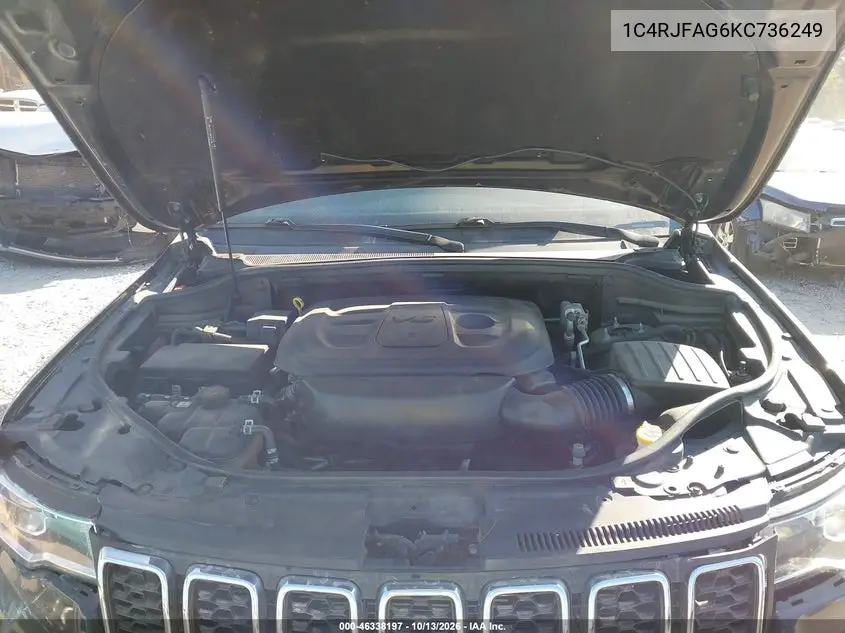2019 JEEP GRAND CHEROKEE VIN 1C4RJFAG6KC736249 — фото 10