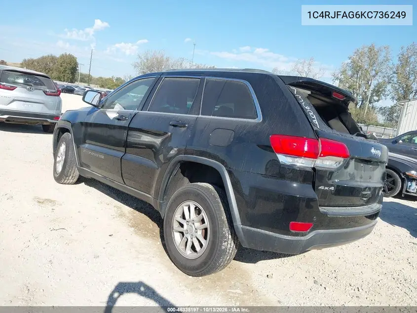 2019 JEEP GRAND CHEROKEE VIN 1C4RJFAG6KC736249 — фото 3