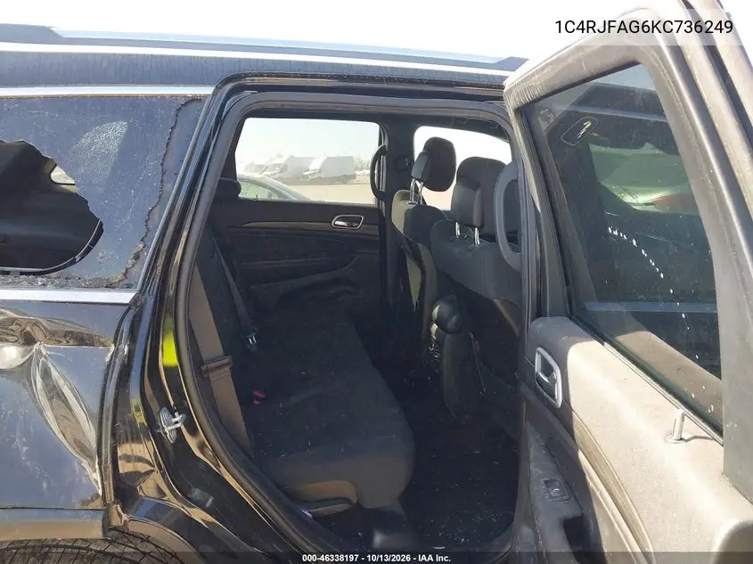 2019 JEEP GRAND CHEROKEE VIN 1C4RJFAG6KC736249 — фото 8