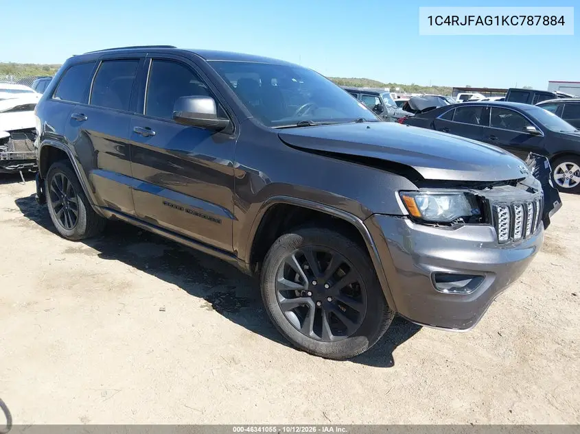 JEEP GRAND CHEROKEE 2019, VIN 1C4RJFAG1KC787884