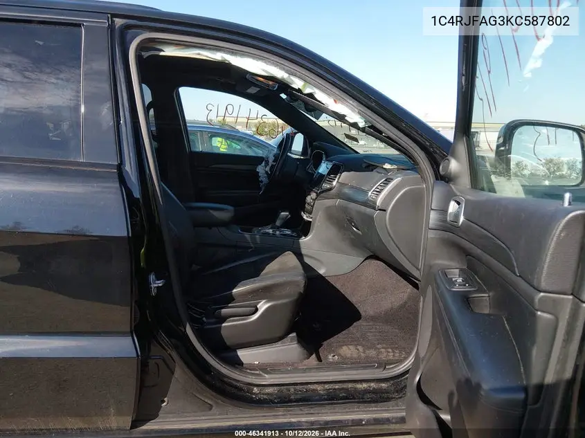 2019 JEEP GRAND CHEROKEE VIN 1C4RJFAG3KC587802 — фото 5