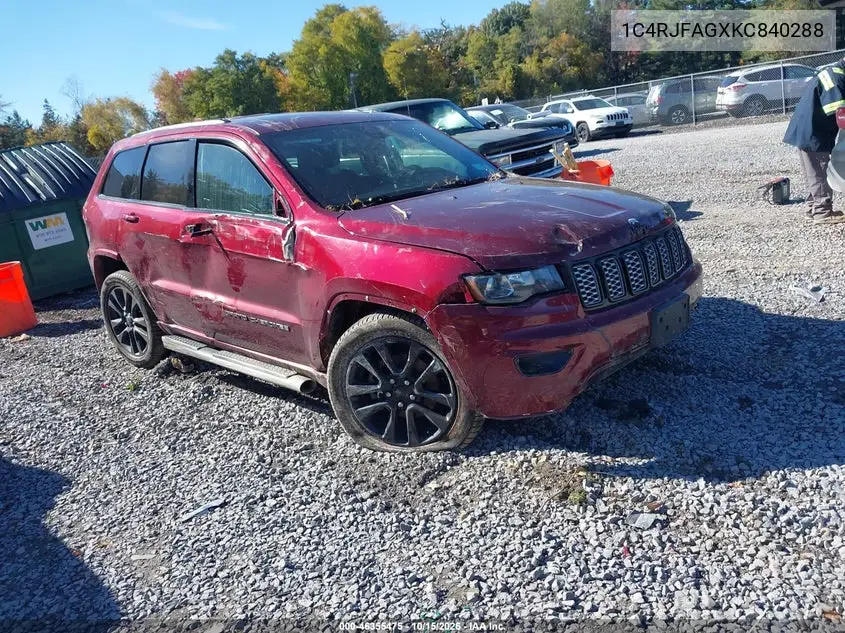 JEEP GRAND CHEROKEE 2019, VIN 1C4RJFAGXKC840288