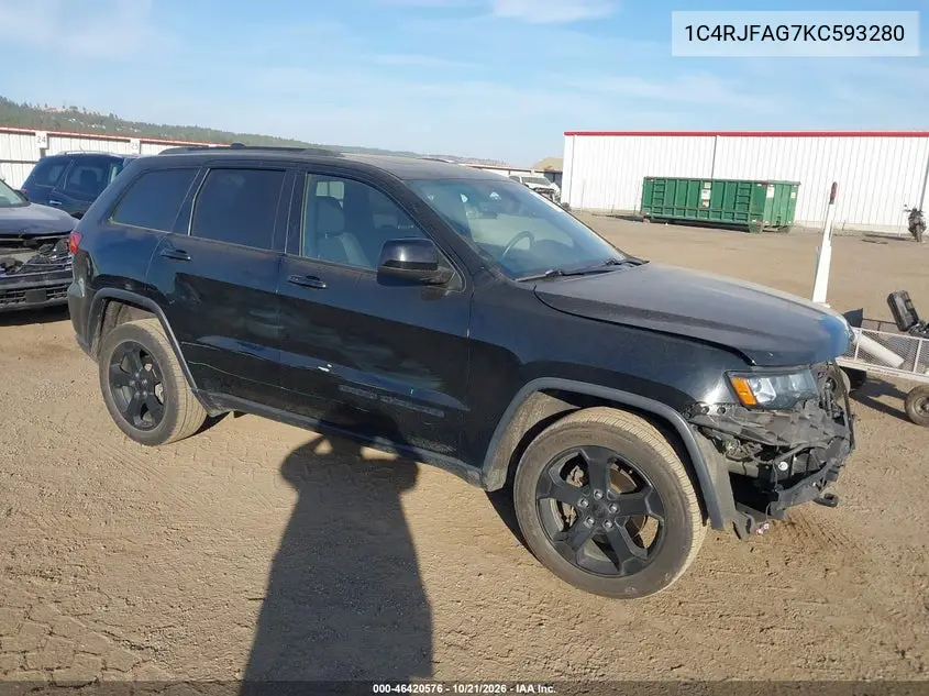 JEEP GRAND CHEROKEE 2019, VIN 1C4RJFAG7KC593280