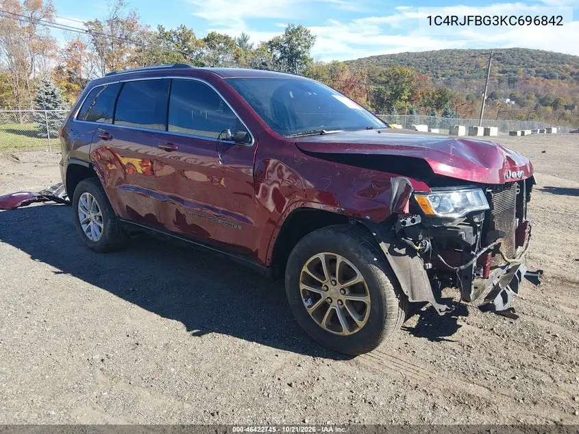 JEEP GRAND CHEROKEE 2019, VIN 1C4RJFBG3KC696842
