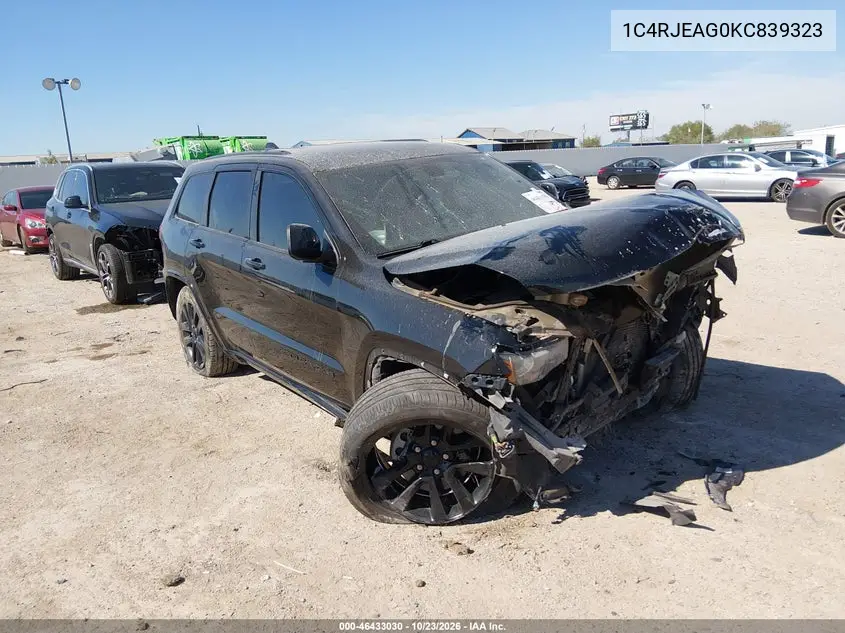 JEEP GRAND CHEROKEE 2019, VIN 1C4RJEAG0KC839323