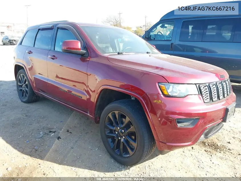 JEEP GRAND CHEROKEE 2019, VIN 1C4RJFAG7KC667216