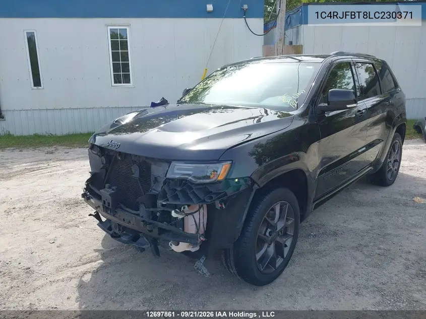 2020 JEEP GRAND CHEROKEE VIN 1C4RJFBT8LC230371 — фото 2