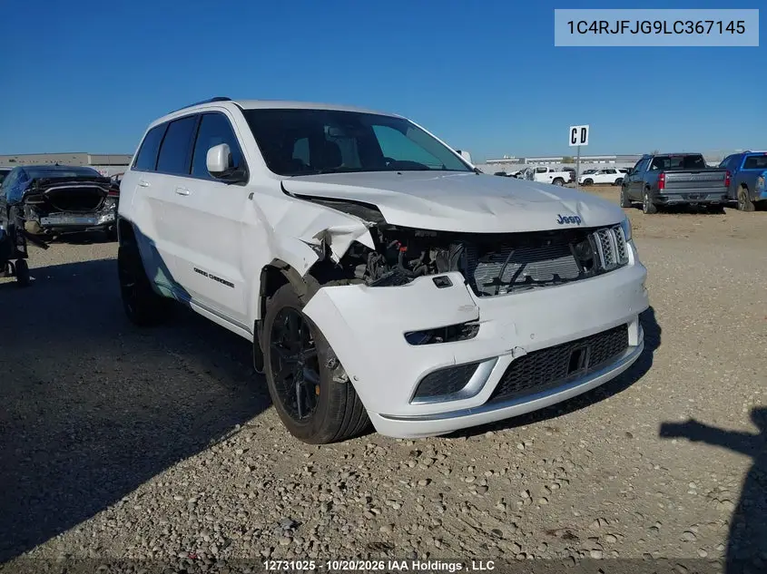 JEEP GRAND CHEROKEE 2020, VIN 1C4RJFJG9LC367145