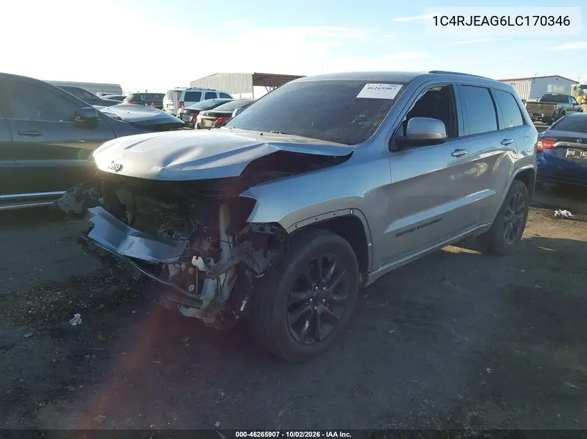 2020 JEEP GRAND CHEROKEE VIN 1C4RJEAG6LC170346 — фото 2