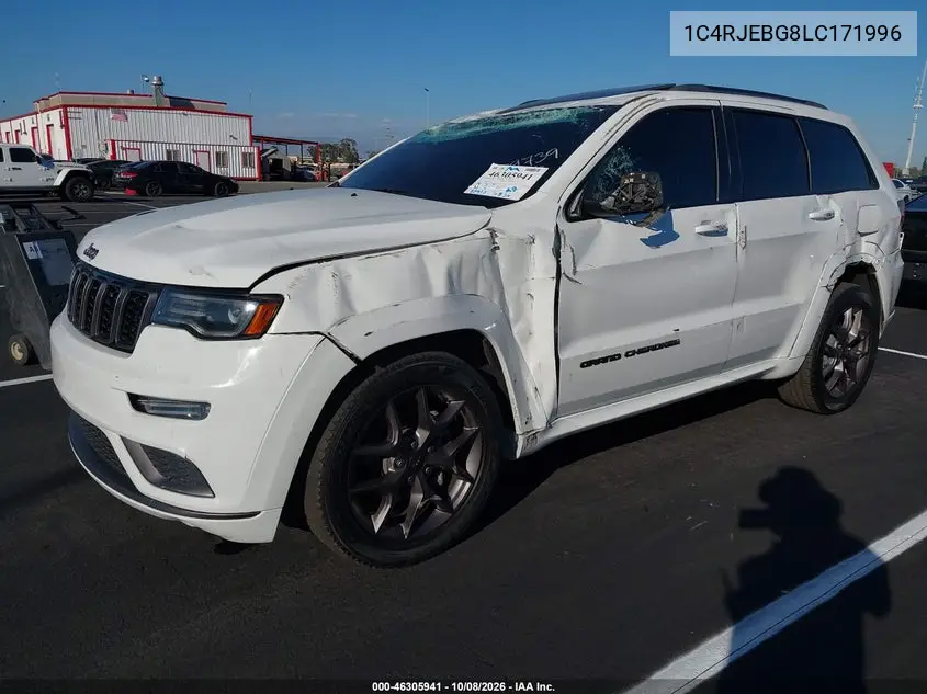 2020 JEEP GRAND CHEROKEE VIN 1C4RJEBG8LC171996 — фото 2