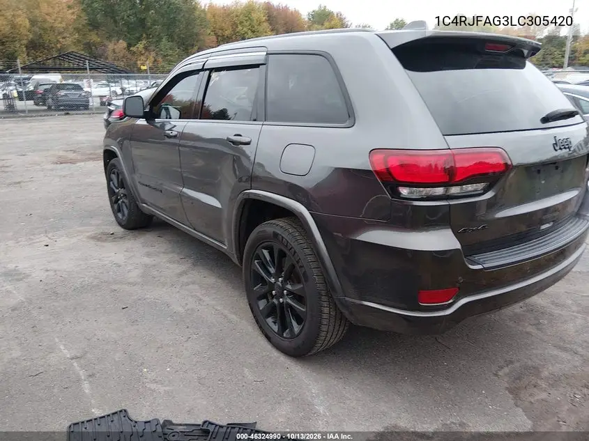 2020 JEEP GRAND CHEROKEE VIN 1C4RJFAG3LC305420 — фото 3