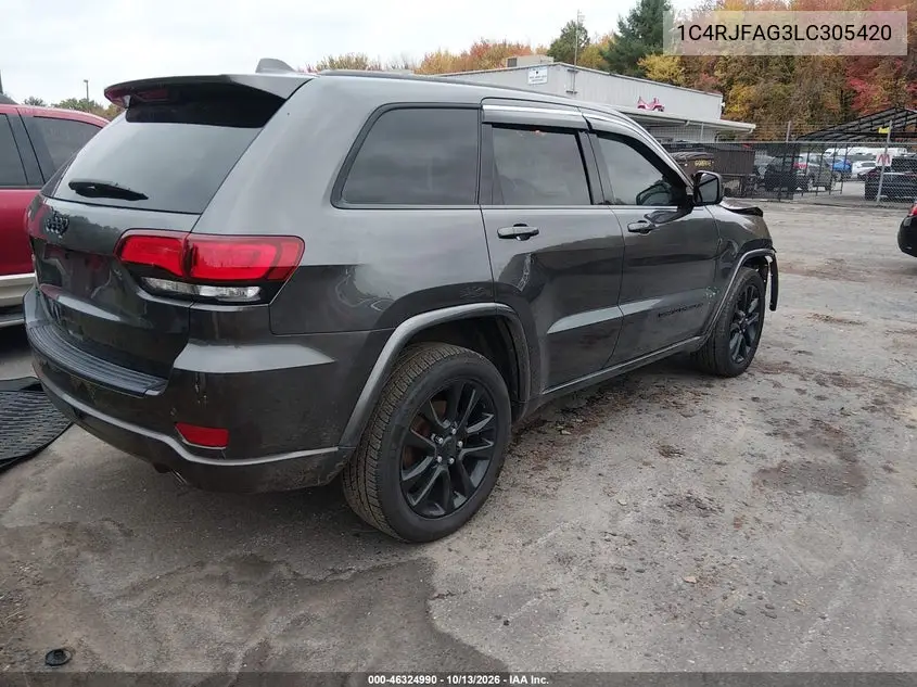 2020 JEEP GRAND CHEROKEE VIN 1C4RJFAG3LC305420 — фото 4