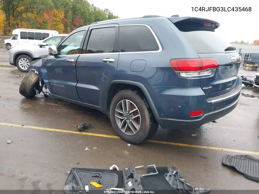 2020 JEEP GRAND CHEROKEE VIN 1C4RJFBG3LC435468 — фото 3