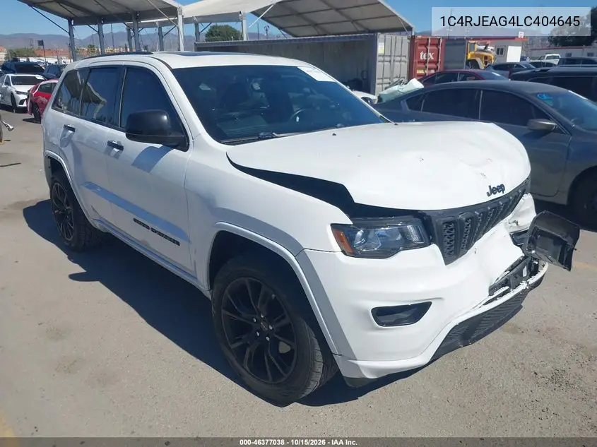JEEP GRAND CHEROKEE 2020, VIN 1C4RJEAG4LC404645