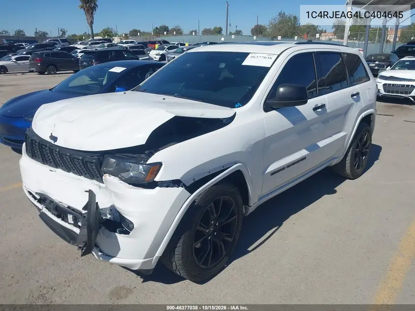 2020 JEEP GRAND CHEROKEE VIN 1C4RJEAG4LC404645 — фото 2