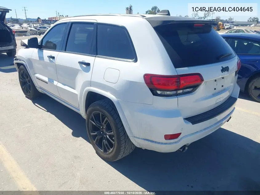 2020 JEEP GRAND CHEROKEE VIN 1C4RJEAG4LC404645 — фото 3