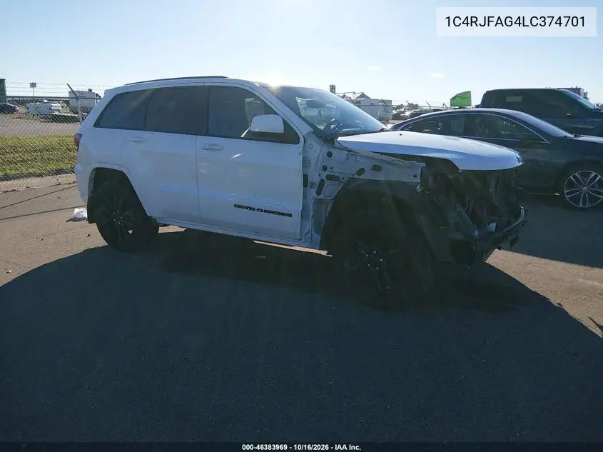 JEEP GRAND CHEROKEE 2020, VIN 1C4RJFAG4LC374701
