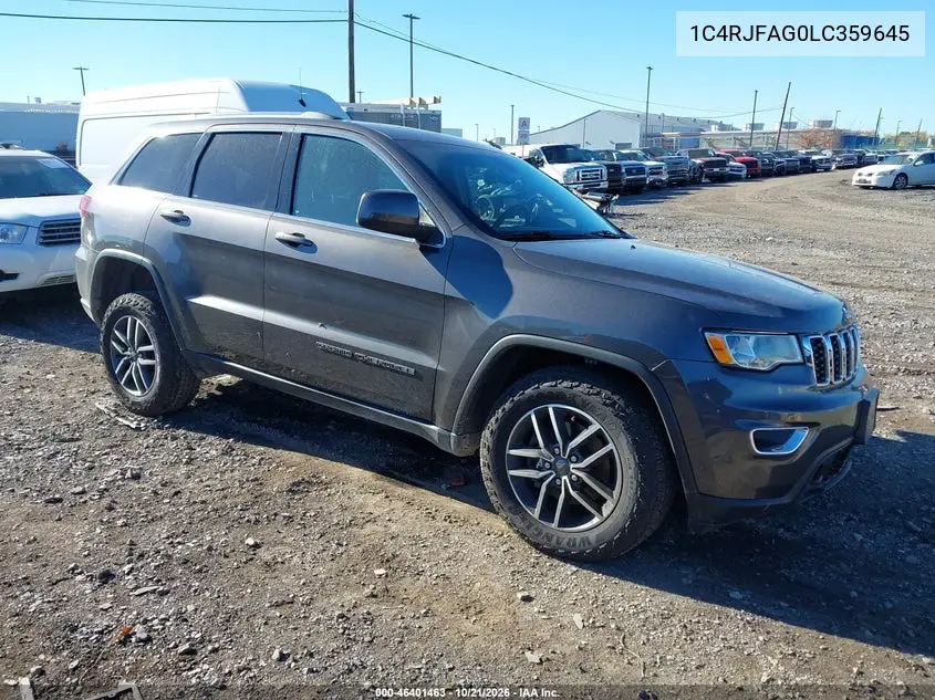 JEEP GRAND CHEROKEE 2020, VIN 1C4RJFAG0LC359645