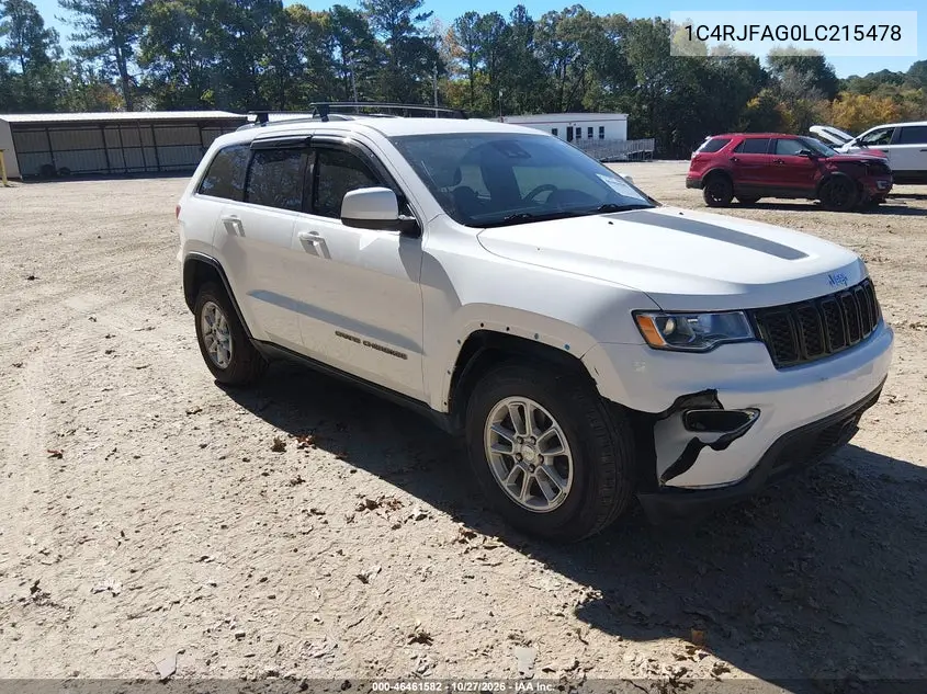 JEEP GRAND CHEROKEE 2020, VIN 1C4RJFAG0LC215478