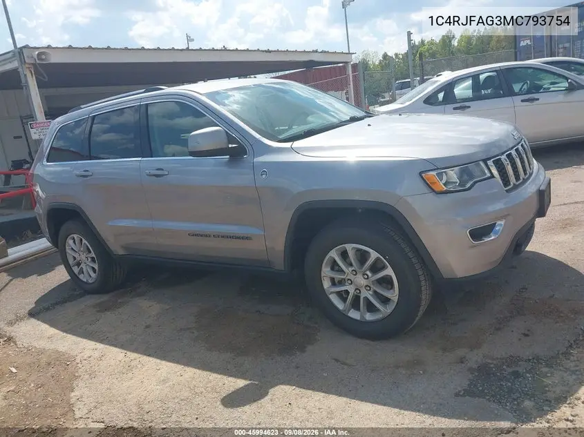 2021 JEEP GRAND CHEROKEE VIN 1C4RJFAG3MC793754 — фото 15