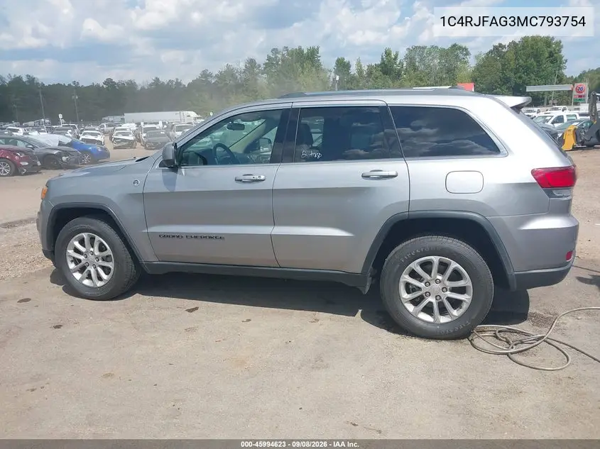 2021 JEEP GRAND CHEROKEE VIN 1C4RJFAG3MC793754 — фото 16