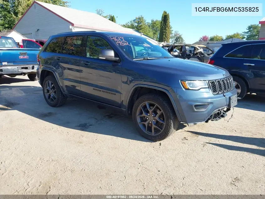 JEEP GRAND CHEROKEE 2021, VIN 1C4RJFBG6MC535825