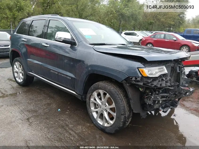 JEEP GRAND CHEROKEE 2021, VIN 1C4RJFJG5MC503093