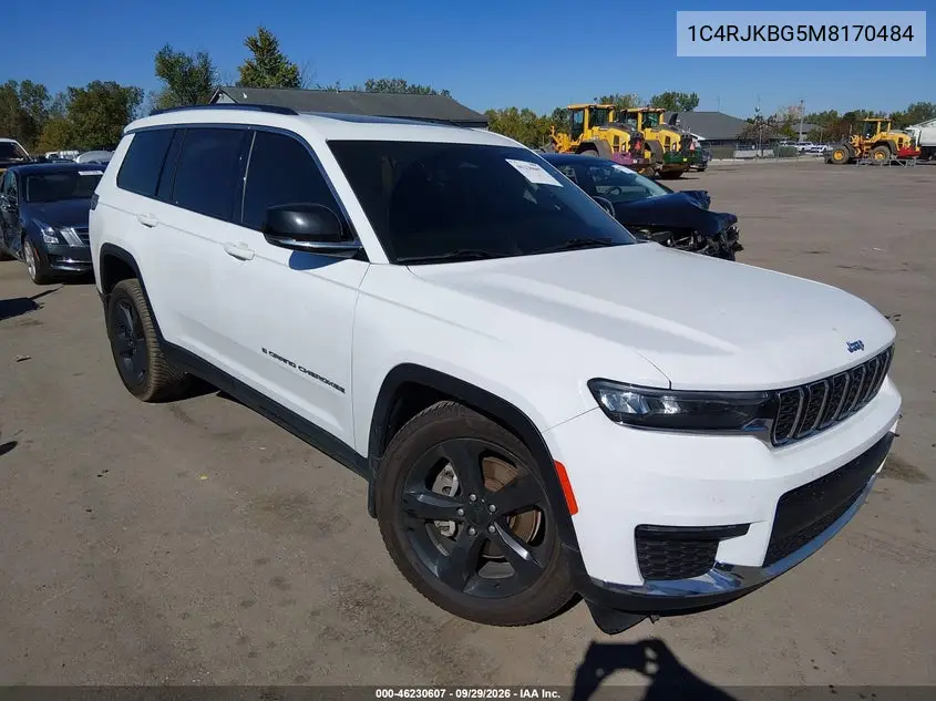 JEEP GRAND CHEROKEE 2021, VIN 1C4RJKBG5M8170484